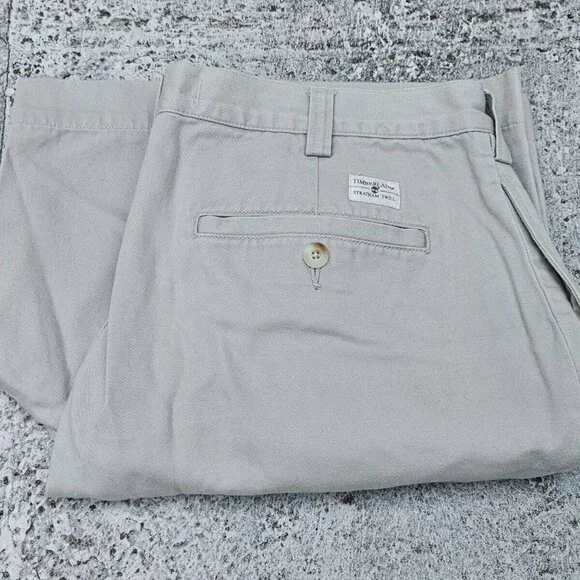 Timberland Men Shorts Bermuda Beige 100% Cotton Shorts Size 36 - Picture 8 of 8